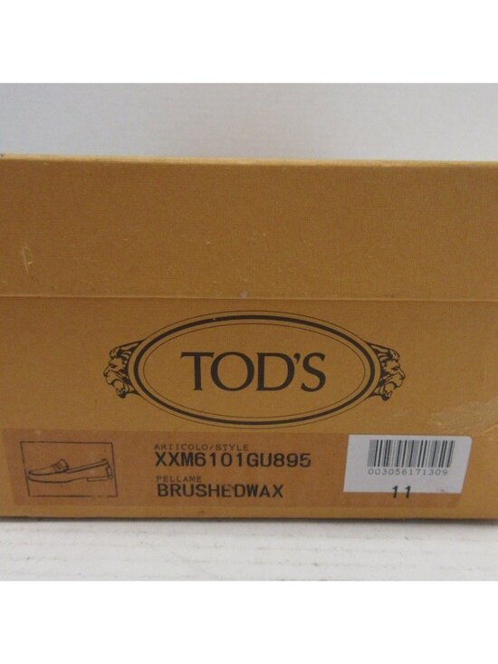 Tods Shoes 11 Driving Penny Loafer Brushed Wax Leather Driver Italy main image 14